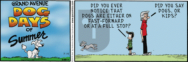 Grand Avenue on Friday July 19, 2019 Comic Strip