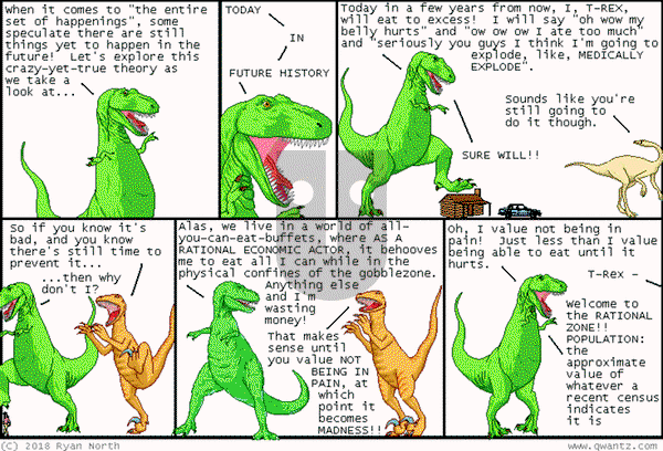 Dinosaur Comics on Wednesday April 30, 2025 Comic Strip