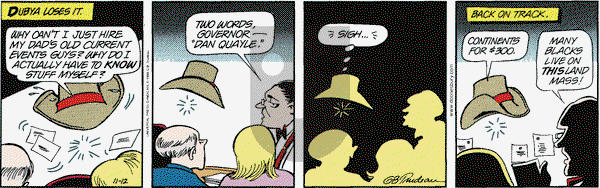 Doonesbury on Friday November 12, 1999 Comic Strip