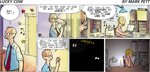 Lucky Cow on Sunday December 9, 2007 Comic Strip