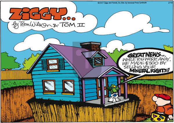 Ziggy on Sunday February 18, 2007 Comic Strip
