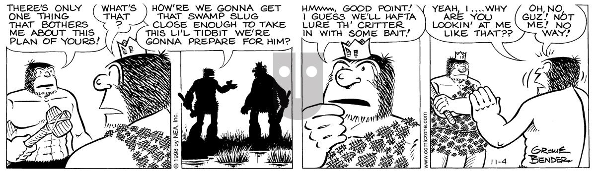 Alley Oop - Wednesday November 4, 1998 Comic Strip