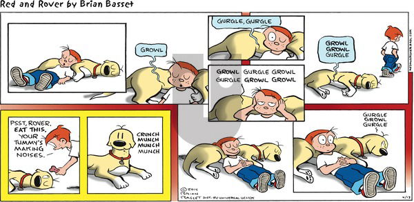 Red and Rover on Sunday April 13, 2014 Comic Strip