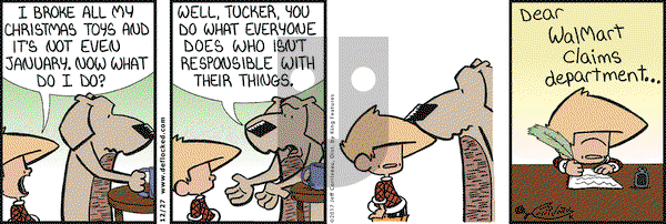 DeFlocked on Wednesday December 27, 2017 Comic Strip