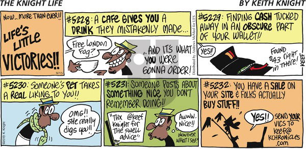 The Knight Life on Sunday September 15, 2019 Comic Strip