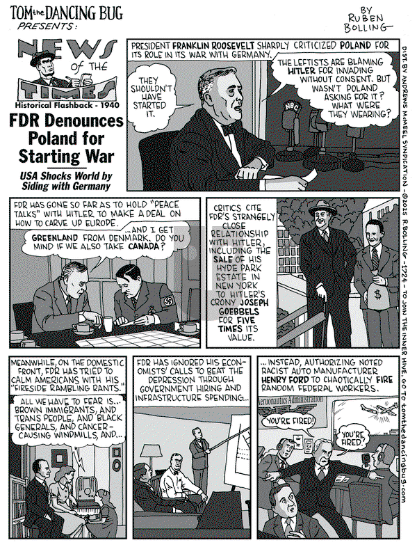 Tom the Dancing Bug on Friday February 28, 2025 Comic Strip