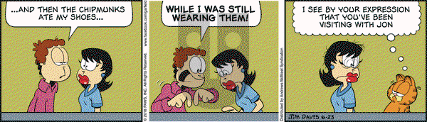 Garfield on Saturday June 23, 2018 Comic Strip