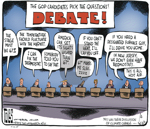 Tom Toles on Wednesday November 4, 2015 Comic Strip