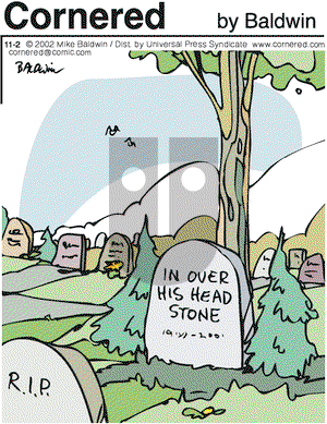 Cornered on Saturday November 2, 2002 Comic Strip