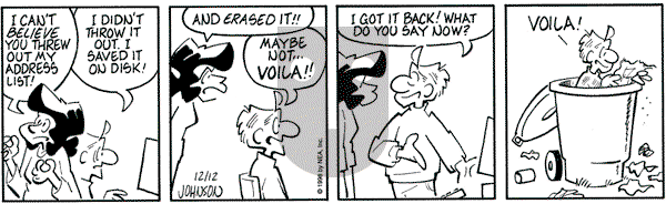 Arlo and Janis on Saturday December 12, 1998 Comic Strip