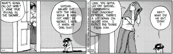 Get Fuzzy on Monday November 11, 2002 Comic Strip