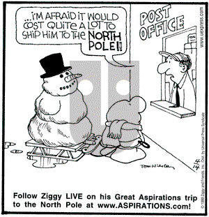 Ziggy on Wednesday April 14, 1999 Comic Strip