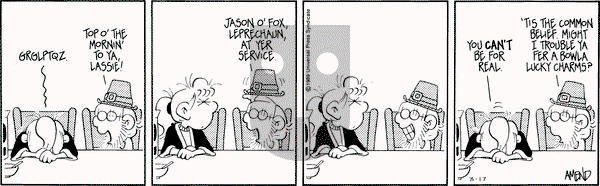 FoxTrot - Friday March 17, 1989 Comic Strip