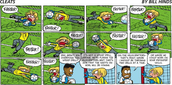 Cleats on Sunday February 16, 2003 Comic Strip