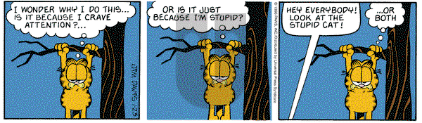Garfield on Tuesday January 28, 1997 Comic Strip
