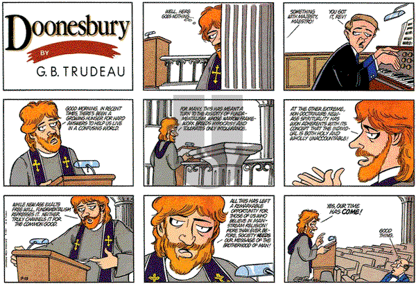 Doonesbury on Sunday September 13, 1987 Comic Strip