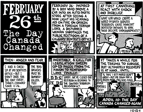Ted Rall on Thursday January 10, 2002 Comic Strip