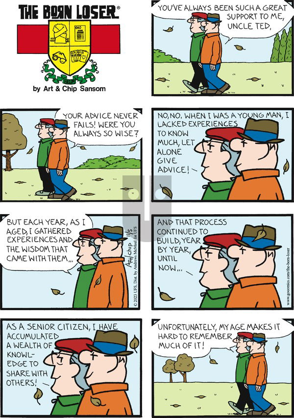 The Born Loser on Sunday November 5, 2023 Comic Strip