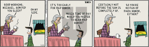 Grand Avenue on Thursday January 25, 2024 Comic Strip