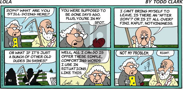 Lola on Sunday January 4, 2015 Comic Strip