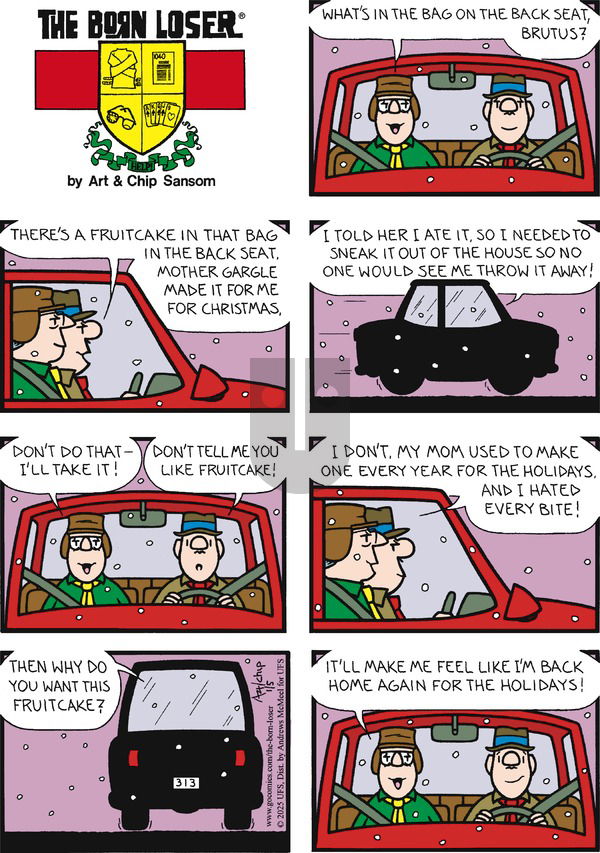 The Born Loser on Sunday January 5, 2025 Comic Strip