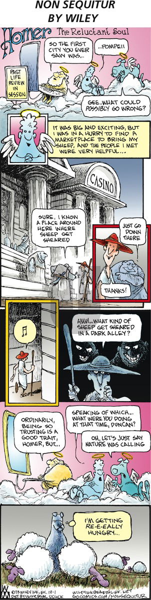 Non Sequitur on Sunday December 1, 2013 Comic Strip
