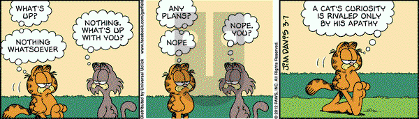 Garfield on Wednesday March 7, 2012 Comic Strip