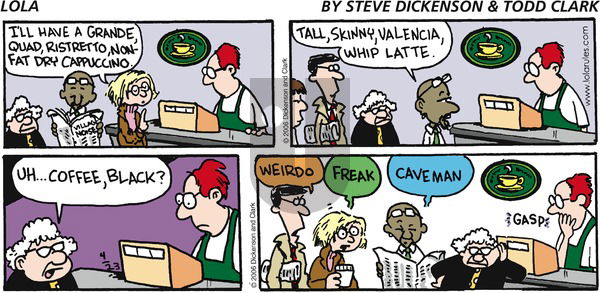 Lola on Sunday April 23, 2006 Comic Strip