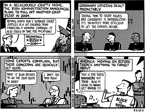 Ted Rall on Thursday August 9, 2001 Comic Strip