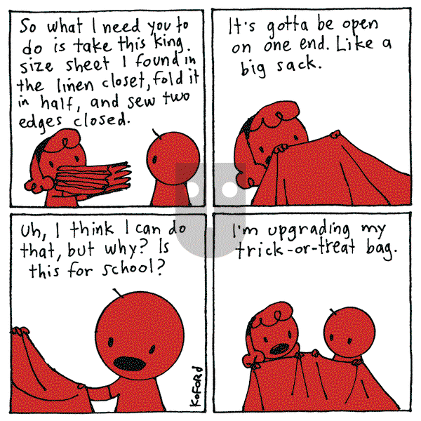 Haircut Practice on Monday October 30, 2023 Comic Strip