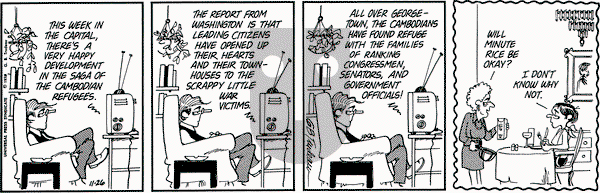 Doonesbury - Monday November 26, 1973 Comic Strip