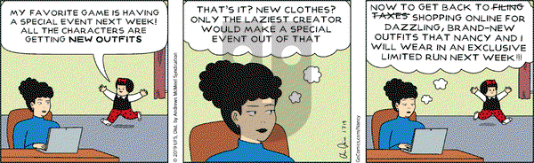 Nancy on Monday January 7, 2019 Comic Strip