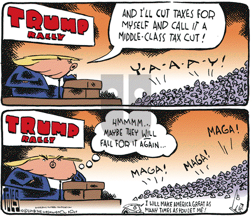 Tom Toles on Wednesday October 24, 2018 Comic Strip