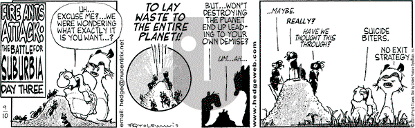 Over the Hedge on Wednesday September 10, 2003 Comic Strip