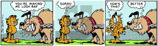 Garfield on Saturday April 11, 1992 Comic Strip