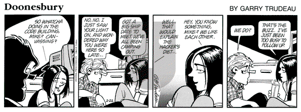 Doonesbury on Thursday February 22, 1996 Comic Strip