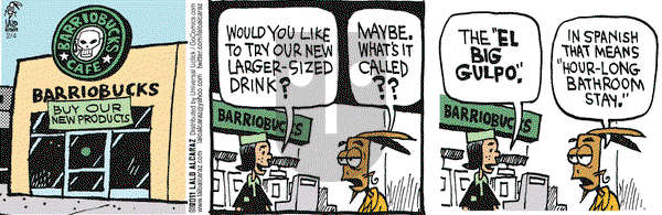 La Cucaracha on Friday February 4, 2011 Comic Strip