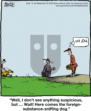 In the Bleachers on Saturday March 26, 2016 Comic Strip