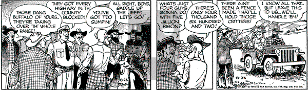Alley Oop on Thursday August 23, 1956 Comic Strip
