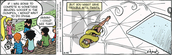 Cleats on Monday July 14, 2008 Comic Strip