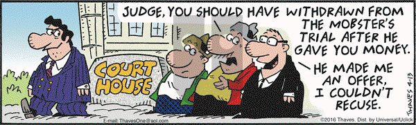 Frank and Ernest on Wednesday April 13, 2016 Comic Strip