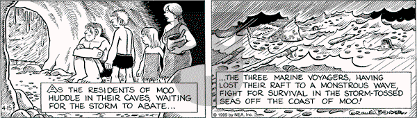 Alley Oop on Thursday April 15, 1999 Comic Strip