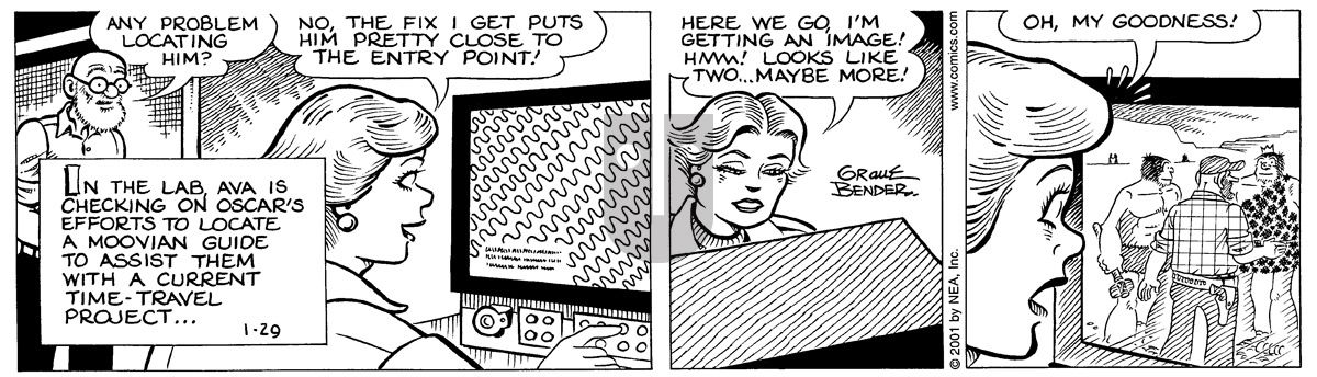 Alley Oop - Monday January 29, 2001 Comic Strip