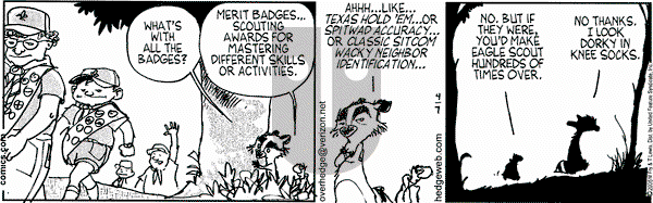 Over the Hedge on Thursday April 7, 2005 Comic Strip