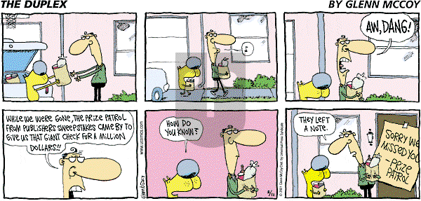 The Duplex on Sunday September 2, 2001 Comic Strip