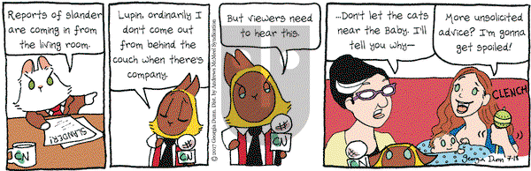Breaking Cat News on Tuesday July 18, 2017 Comic Strip