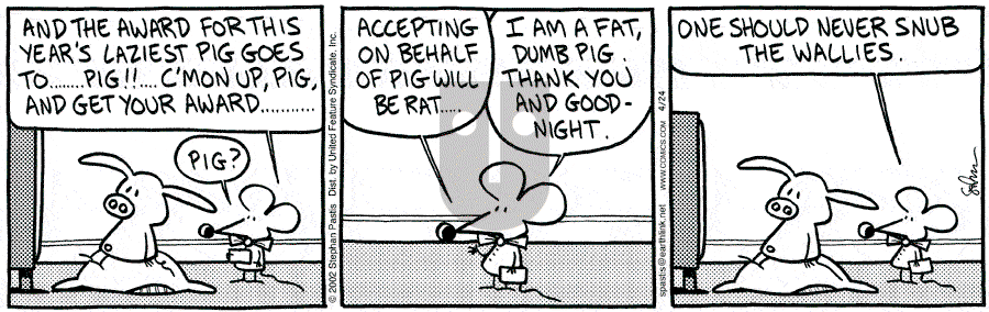 Pearls Before Swine - Wednesday April 24, 2002 Comic Strip