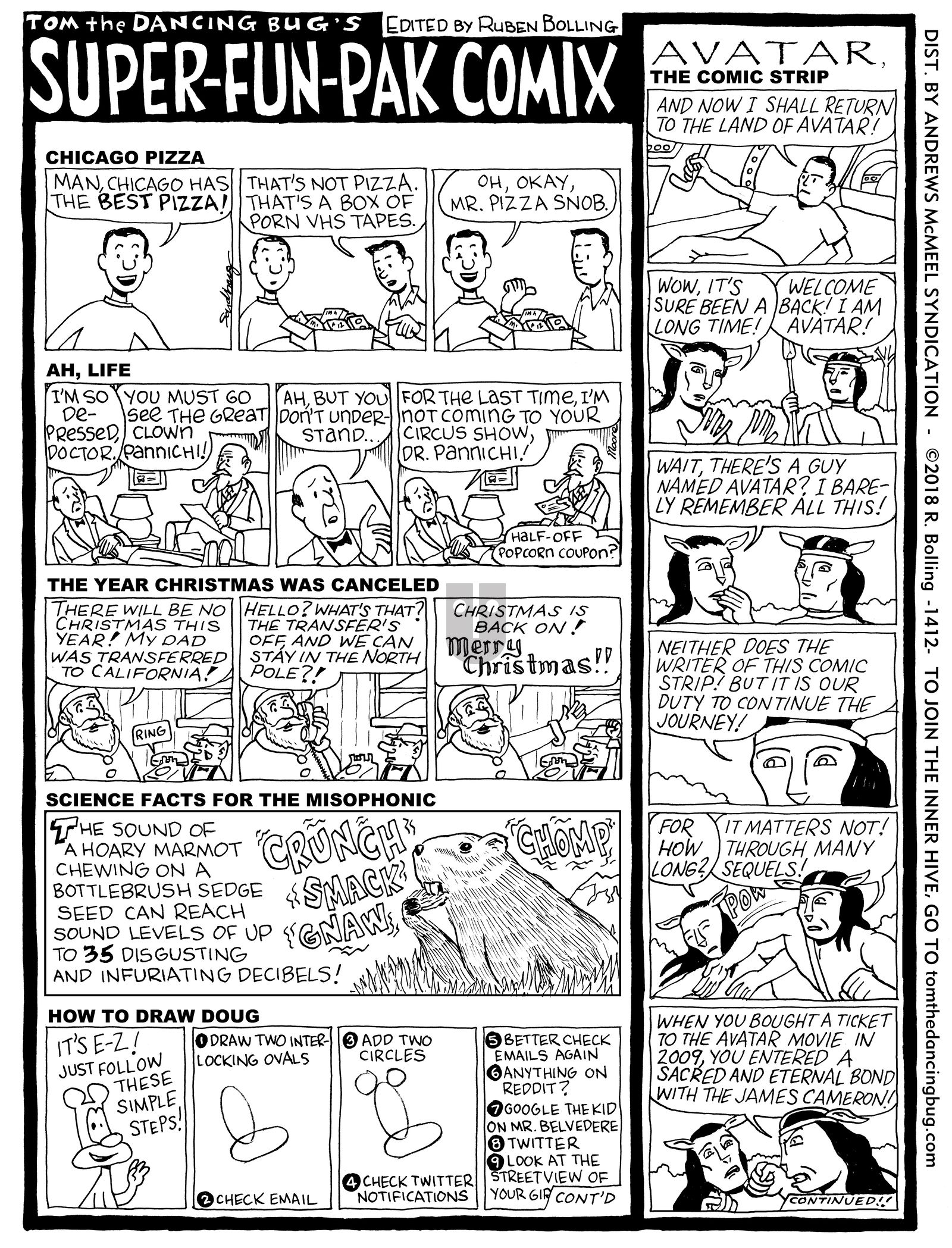 Tom the Dancing Bug - Monday November 5, 2018 Comic Strip