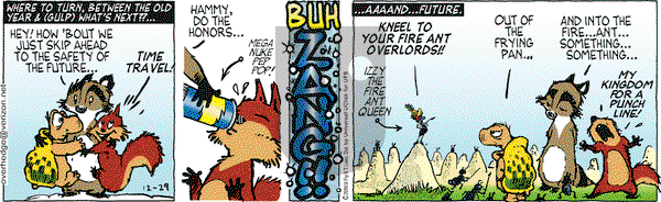 Over the Hedge on Thursday December 29, 2016 Comic Strip