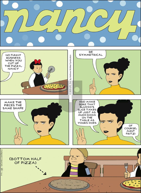 Nancy - Sunday January 12, 2025 Comic Strip